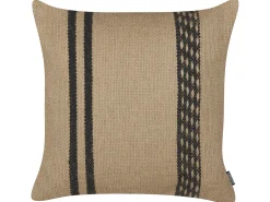 Discount Beliani Set di 2 cuscini DESALIX Iuta 45 x 45 cm Beige A strisce Beige Nero