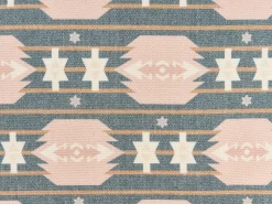 Outlet Beliani Set di 2 cuscini DIANTHUS 60 x 60 cm Multicolore Trama geometrica Beige Grigio Rosa Multicolore