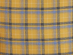 Outlet Beliani Set di 2 cuscini DICENTRA 45 x 45 cm Giallo Trama a scacchi Giallo Multicolore