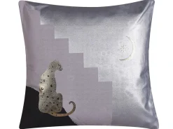 New Beliani Set di 2 cuscini DIGITALIS Cotone 45 x 45 cm Grigio Trama astratta Grigio Multicolore