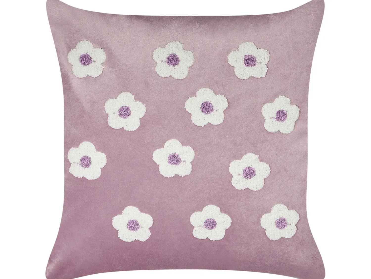 Clearance Beliani Set di 2 cuscini ECHINACEA Velluto 45 x 45 cm Viola