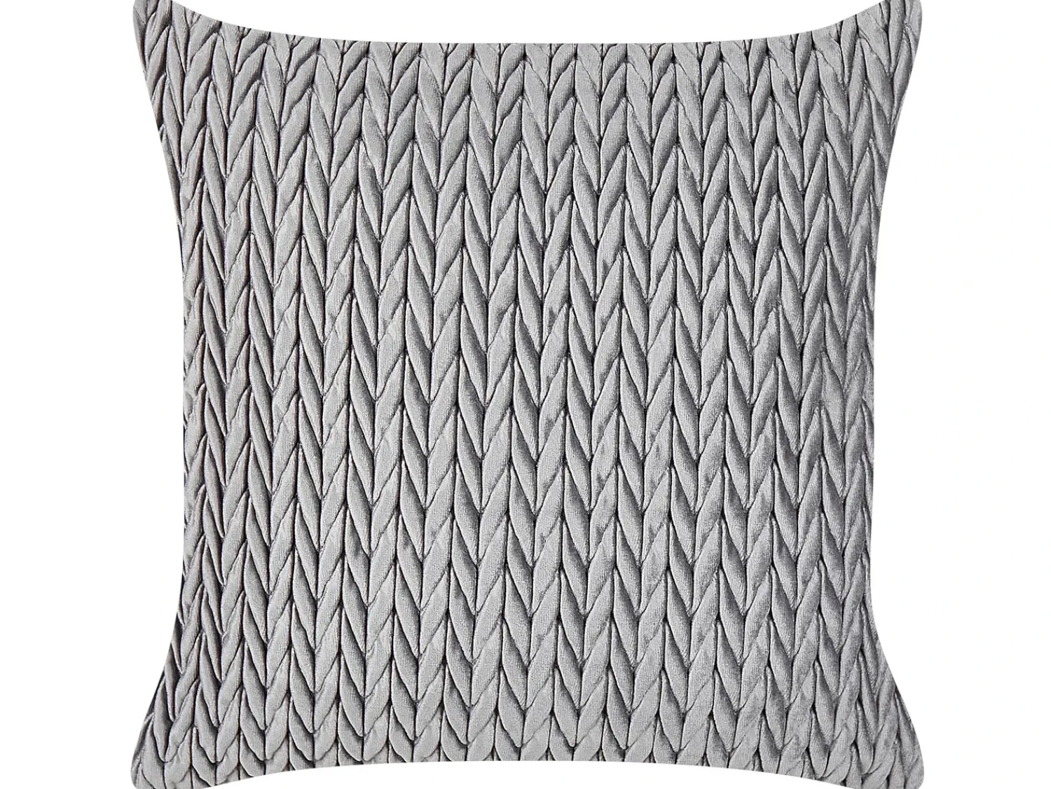 Online Beliani Set di 2 cuscini ECLIPTA 45 x 45 cm Tinta unita Grigio
