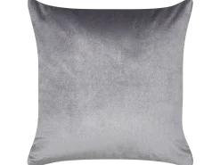 Online Beliani Set di 2 cuscini ECLIPTA 45 x 45 cm Tinta unita Grigio