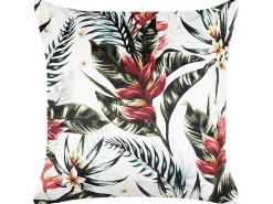 Sale Beliani Set di 2 cuscini EDELWEISS Velluto 45 x 45 cm Multicolore Trama di piante Bianco Rosso Verde Multicolore