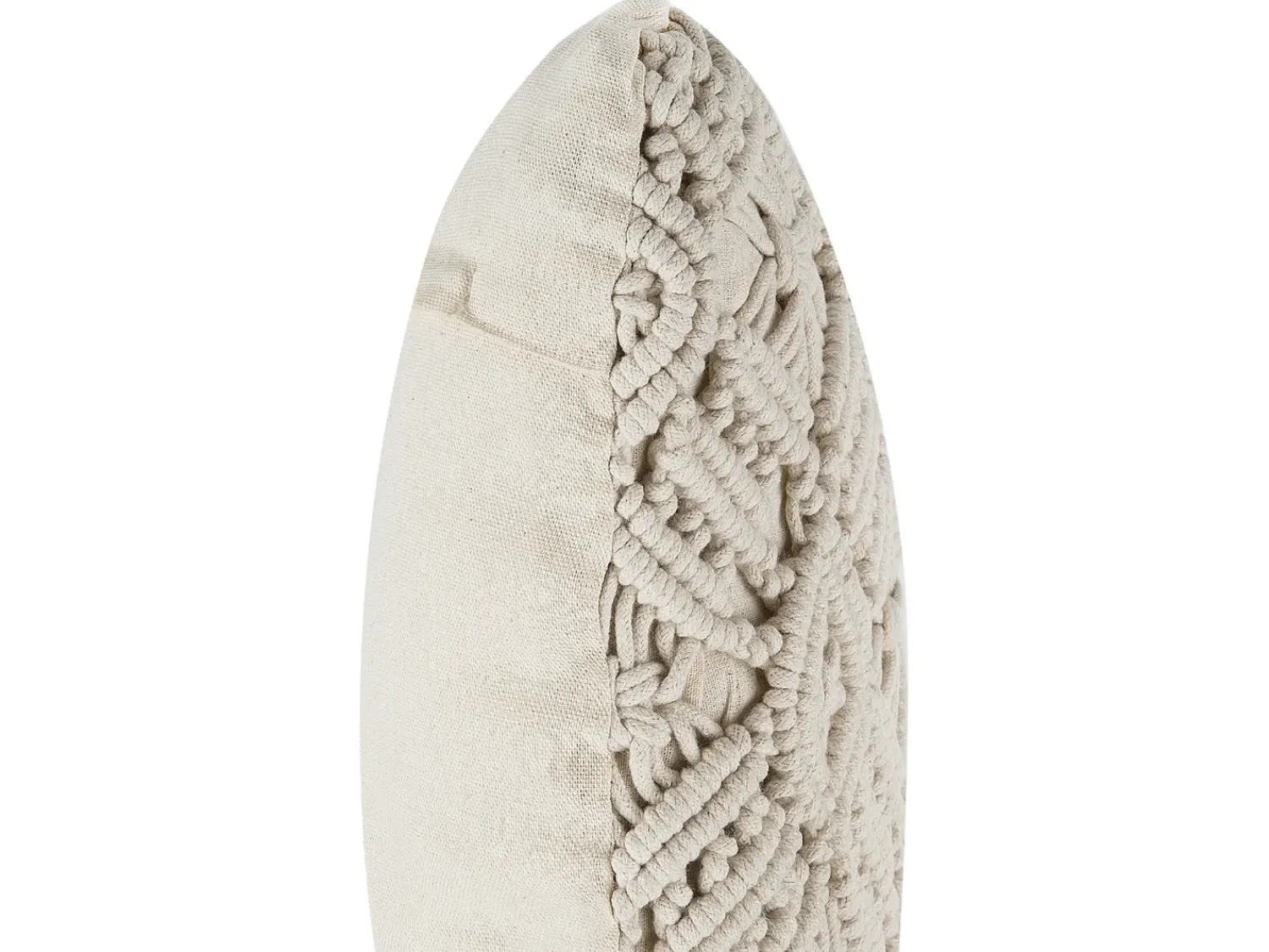 Discount Beliani Set di 2 cuscini ESENKOY Cotone 50 x 50 cm chiaro Trama geometrica Beige