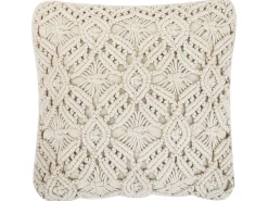 Discount Beliani Set di 2 cuscini ESENKOY Cotone 50 x 50 cm chiaro Trama geometrica Beige