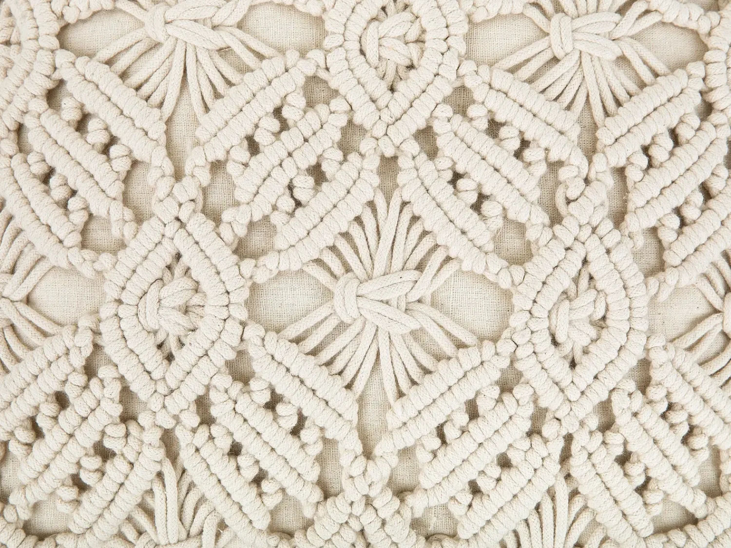 Discount Beliani Set di 2 cuscini ESENKOY Cotone 50 x 50 cm chiaro Trama geometrica Beige