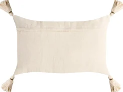 Hot Beliani Set di 2 cuscini FAGRAEA Cotone 30 x 50 cm Beige chiaro Modello natalizio Beige Verde