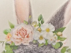 Beliani Set di 2 cuscini FATSIA Cotone 45 x 45 cm Tortora Beige Rosa Grigio Verde
