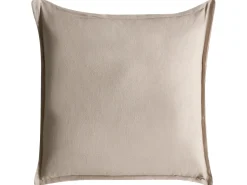 Best Beliani Set di 2 cuscini FERNA Cotone 45 x 45 cm Bianco/Beige Trama floreale Bianco Beige