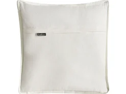 Best Beliani Set di 2 cuscini FERNA Cotone 45 x 45 cm Bianco/Beige Trama floreale Bianco Beige