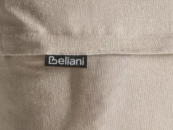 Best Beliani Set di 2 cuscini FERNA Cotone 45 x 45 cm Bianco/Beige Trama floreale Bianco Beige