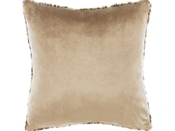 Clearance Beliani Set di 2 cuscini FOXTAIL Finta pelliccia 45 x 45 cm Marrone Trama animale Beige Marrone