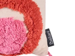 Online Beliani Set di 2 cuscini FRAKSINUS Cotone 30 x 50 cm Rosa Trama geometrica Bianco Rosa Rosso