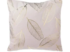 Best Beliani Set di 2 cuscini FREESIA Velluto 45 x 45 cm Rosa Trama di piante Rosa Oro