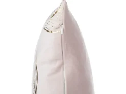 Best Beliani Set di 2 cuscini FREESIA Velluto 45 x 45 cm Rosa Trama di piante Rosa Oro