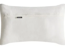 Beliani Set di 2 cuscini GARCINIA Cotone 30 x 50 cm 45 x 45 cm Bianco Trama floreale Bianco Beige