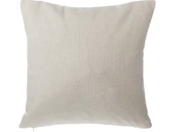 Best Beliani Set di 2 cuscini GAURA 45 x 45 cm Beige chiaro Tinta unita Beige Argento