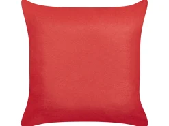 Best Beliani Set di 2 cuscini GINGERBREAD Cotone 45 x 45 cm Rosso Modello natalizio Bianco Rosso Verde