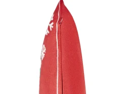 Best Beliani Set di 2 cuscini GINGERBREAD Cotone 45 x 45 cm Rosso Modello natalizio Bianco Rosso Verde