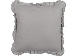 Online Beliani Set di 2 cuscini GLABRA Lino 45 x 45 cm Tinta unita Grigio