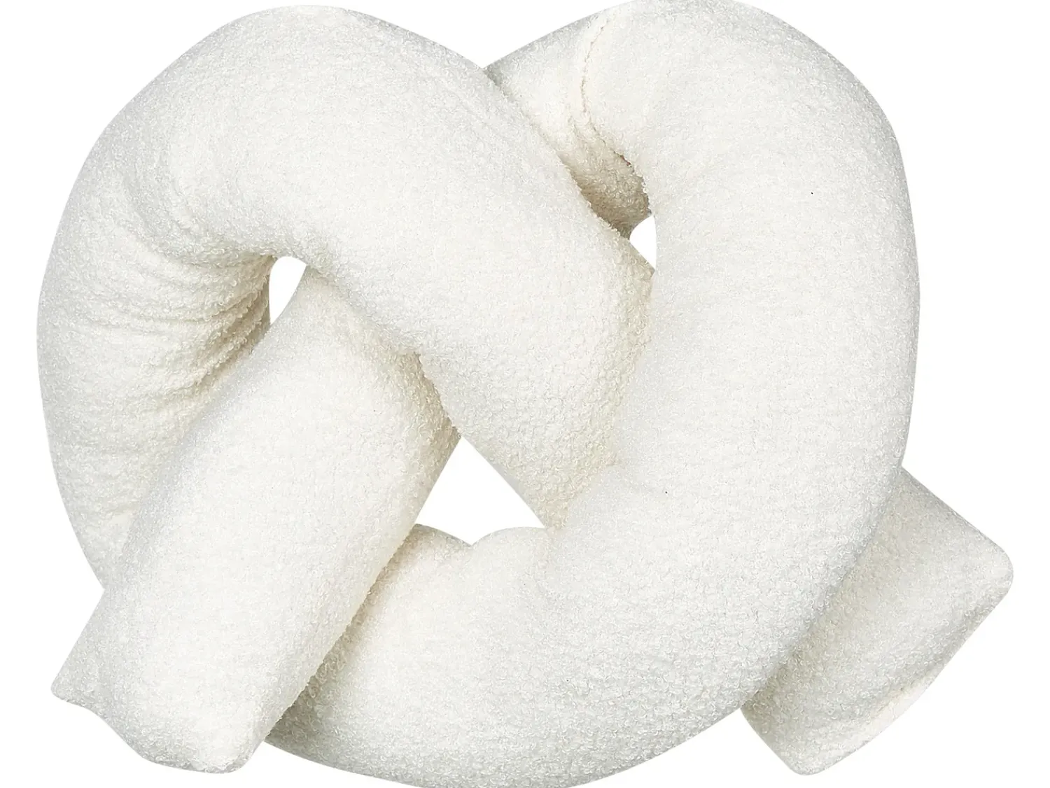 Clearance Beliani Set di 2 cuscini GLADIOLUS Bouclé 172 x 14 cm sporco Tinta unita Bianco