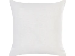 Clearance Beliani Set di 2 cuscini GOLDENROD Velluto 45 x 45 cm Bianco Trama di piante Bianco Oro