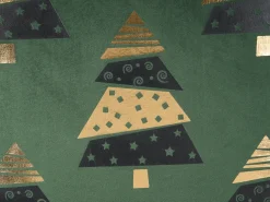 Best Beliani Set di 2 cuscini GOLDSPRUCE Velluto 45 x 45 cm Verde Modello natalizio Nero Oro Verde