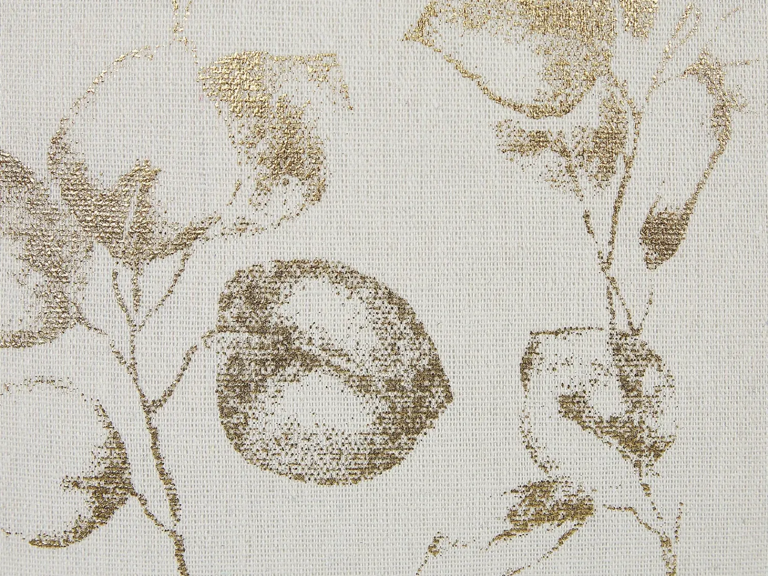 Sale Beliani Set di 2 cuscini GOMPHRENA 45 x 45 cm Beige chiaro Trama di piante Beige Oro