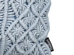 Clearance Beliani Set di 2 cuscini GOREME Bouclé 45 x 45 cm Trama geometrica Blu