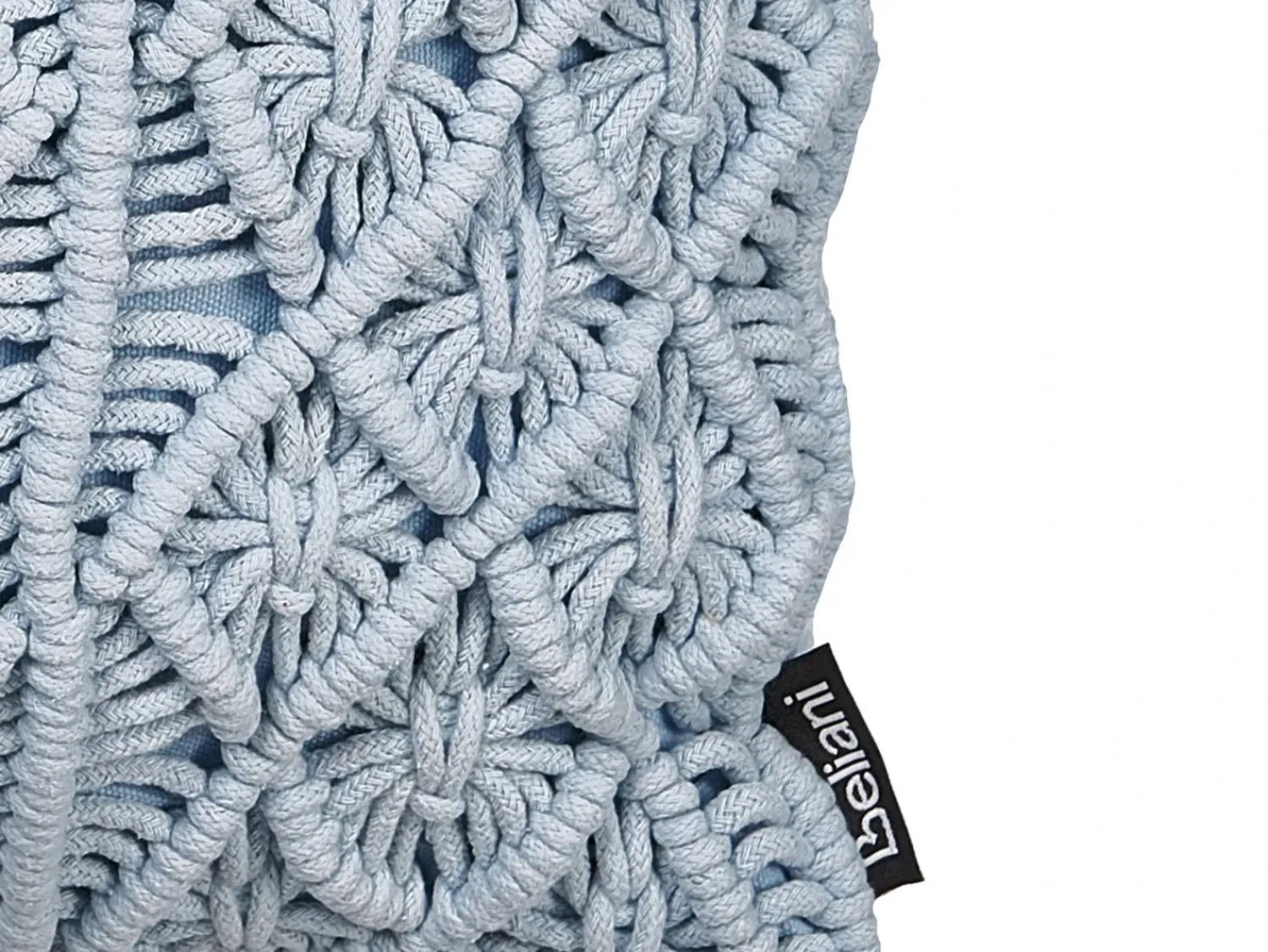 Clearance Beliani Set di 2 cuscini GOREME Bouclé 45 x 45 cm Trama geometrica Blu