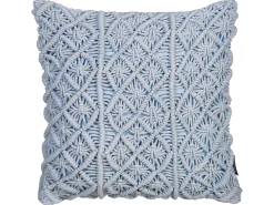 Clearance Beliani Set di 2 cuscini GOREME Bouclé 45 x 45 cm Trama geometrica Blu