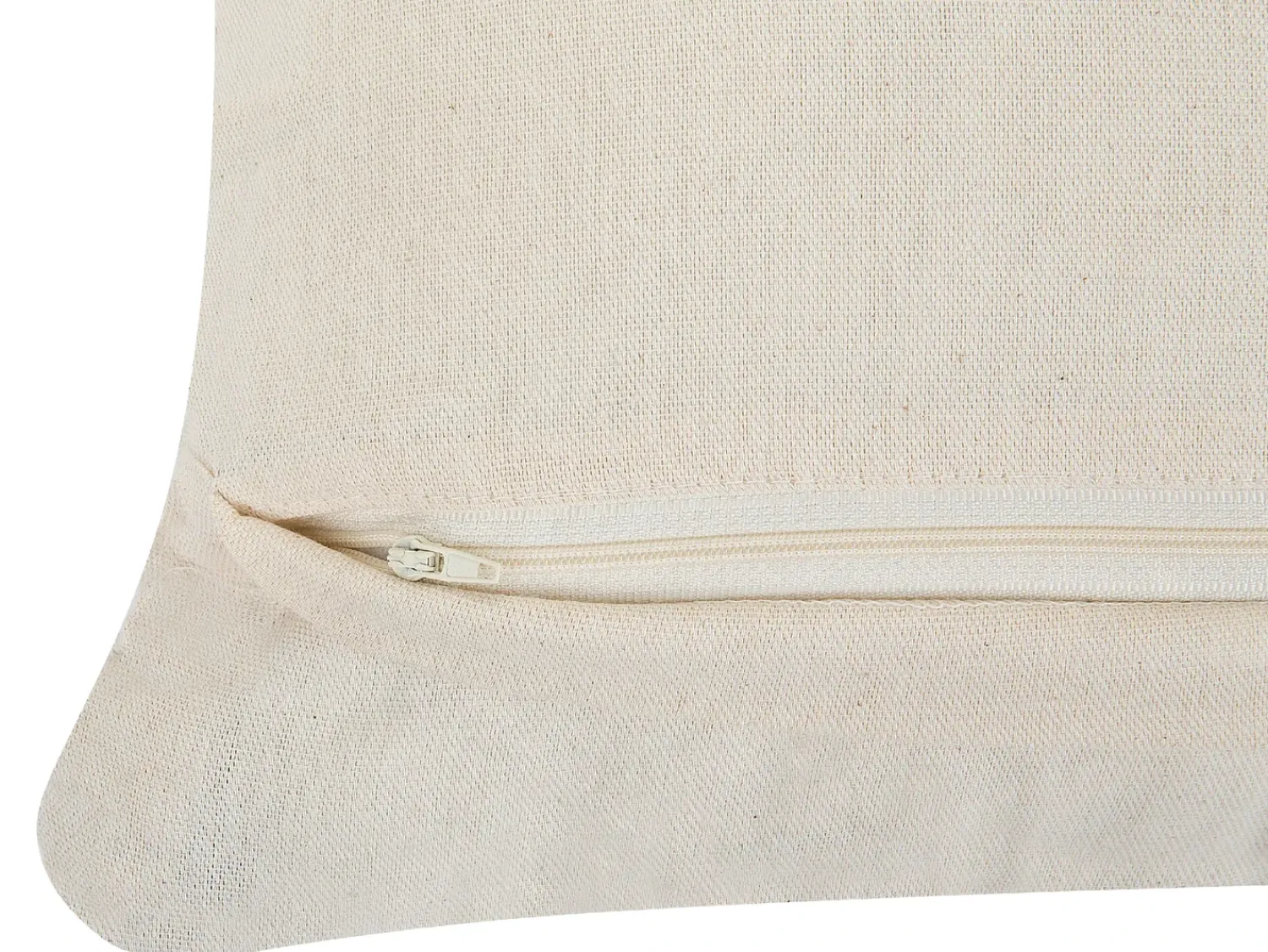 Beliani Set di 2 cuscini GOREME Cotone 45 x 45 cm chiaro Trama geometrica Beige