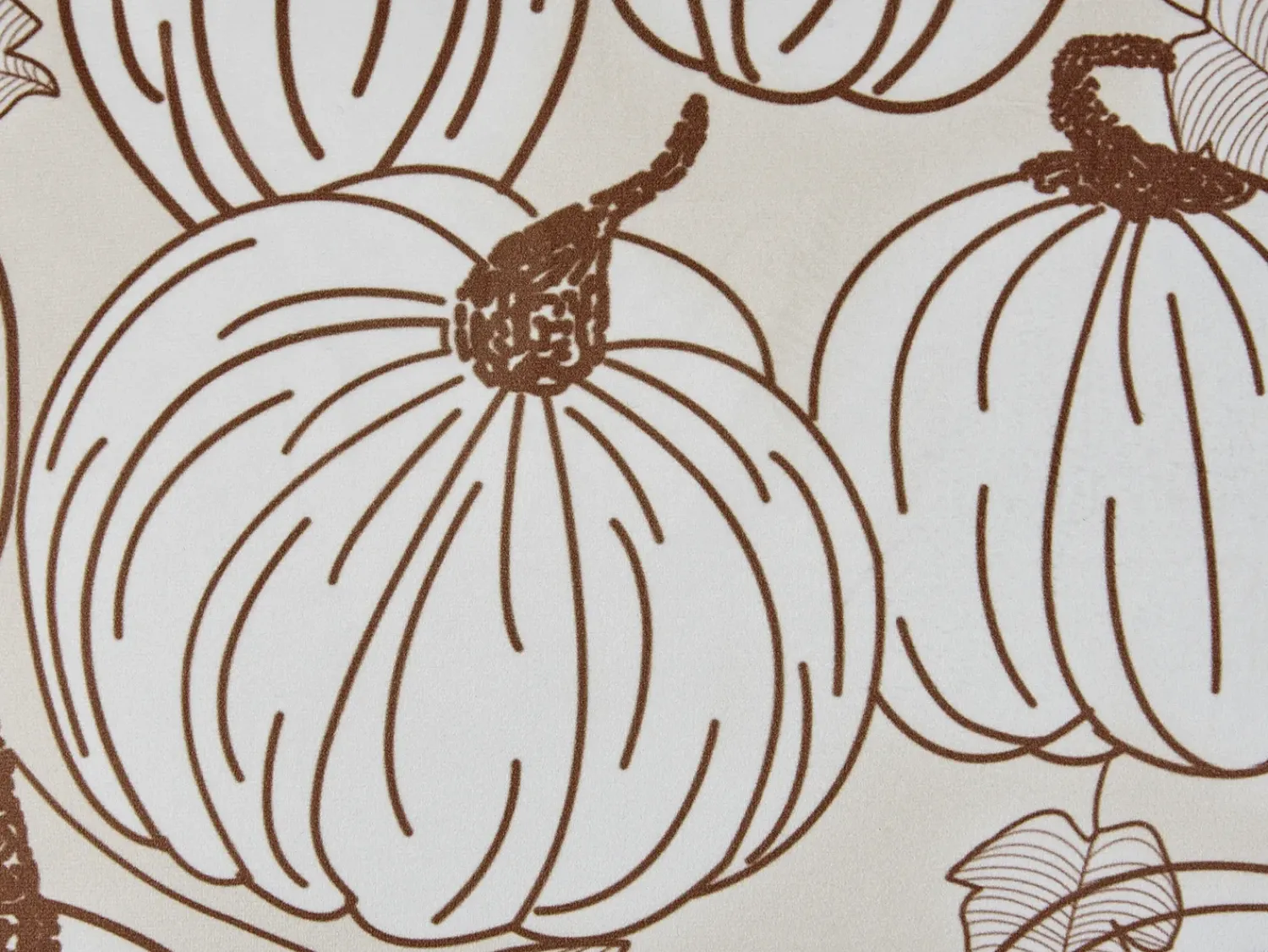 Hot Beliani Set di 2 cuscini GOURD Velluto 45 x 45 cm Beige Trama di piante Bianco Beige Marrone