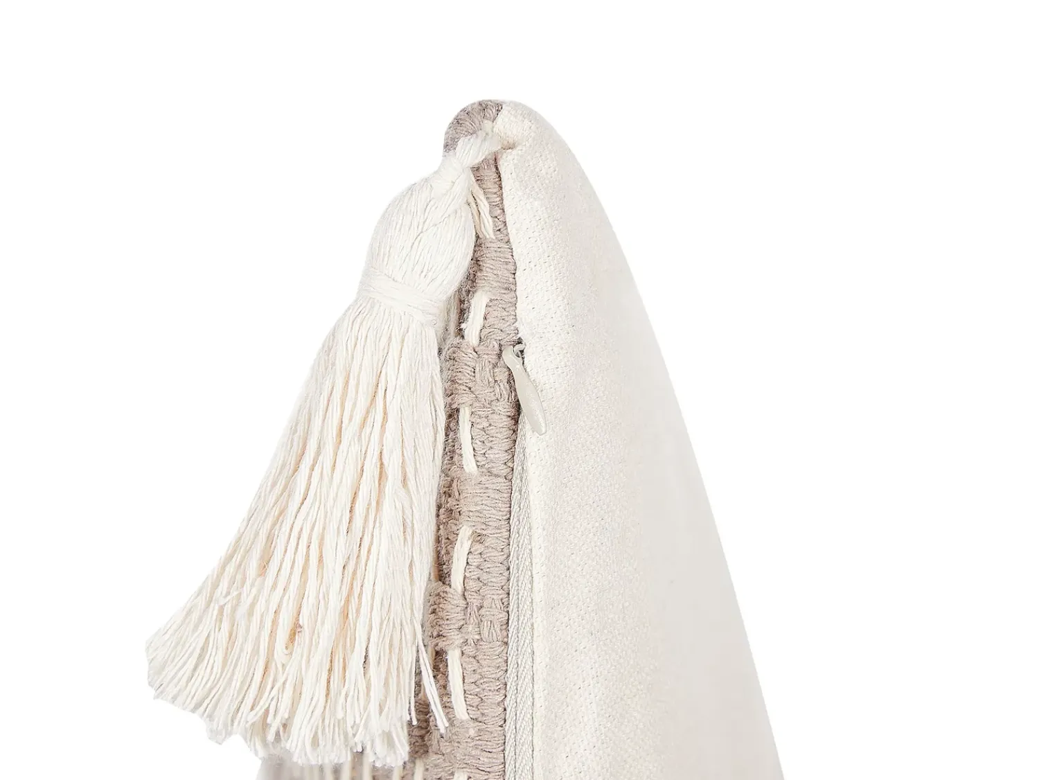 Sale Beliani Set di 2 cuscini HAKONE Tortora Trama geometrica Beige