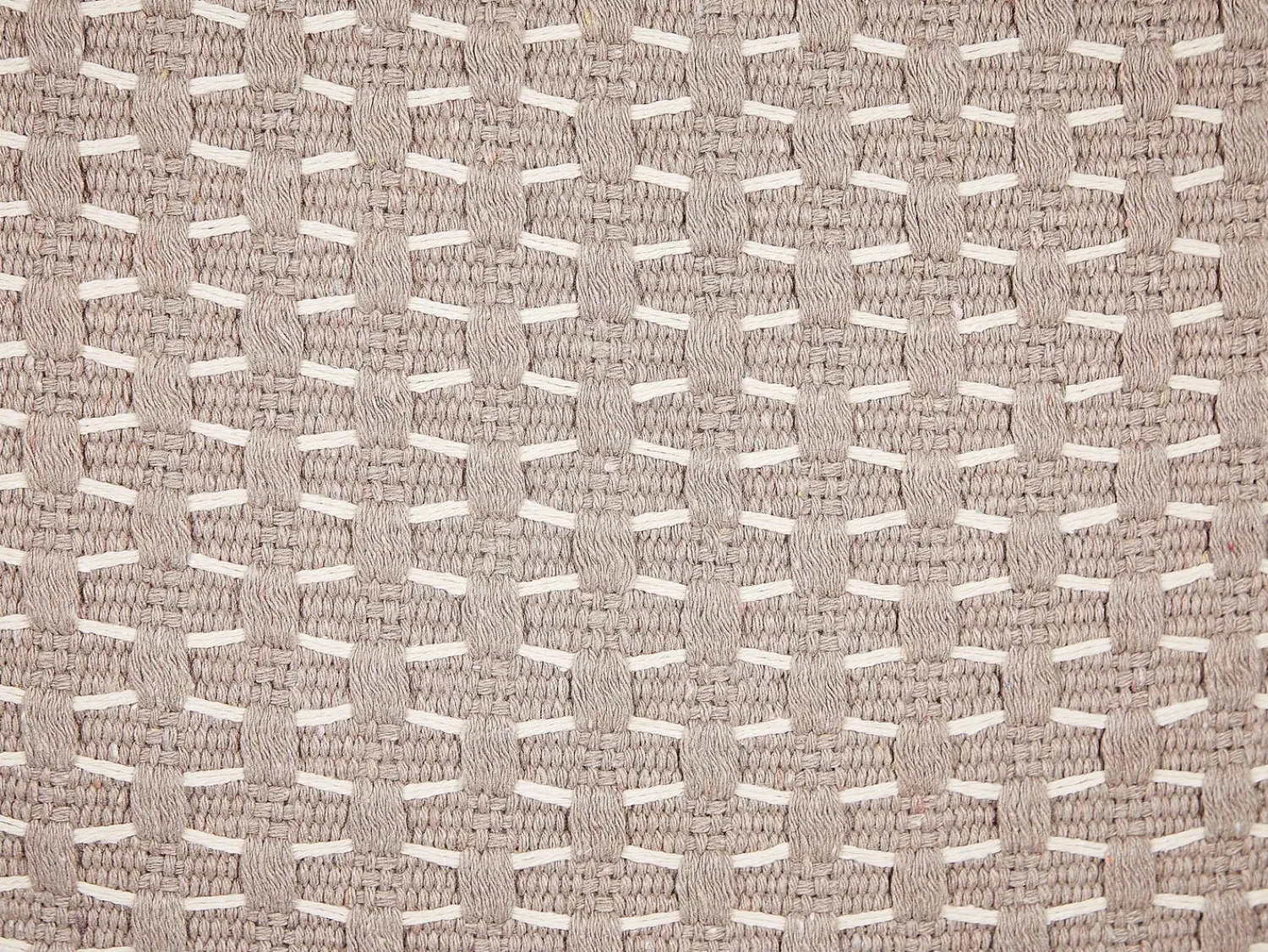 Sale Beliani Set di 2 cuscini HAKONE Tortora Trama geometrica Beige