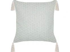 Hot Beliani Set di 2 cuscini HAKONE Verde menta Trama geometrica Beige Verde