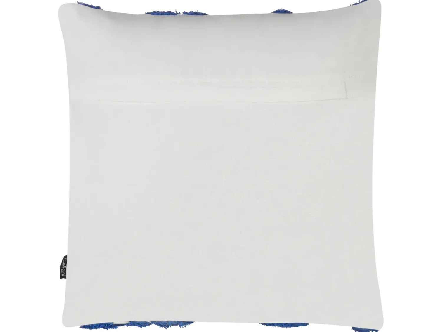 Sale Beliani Set di 2 cuscini HAZEL Cotone 45 x 45 cm Bianco Trama geometrica Bianco Blu