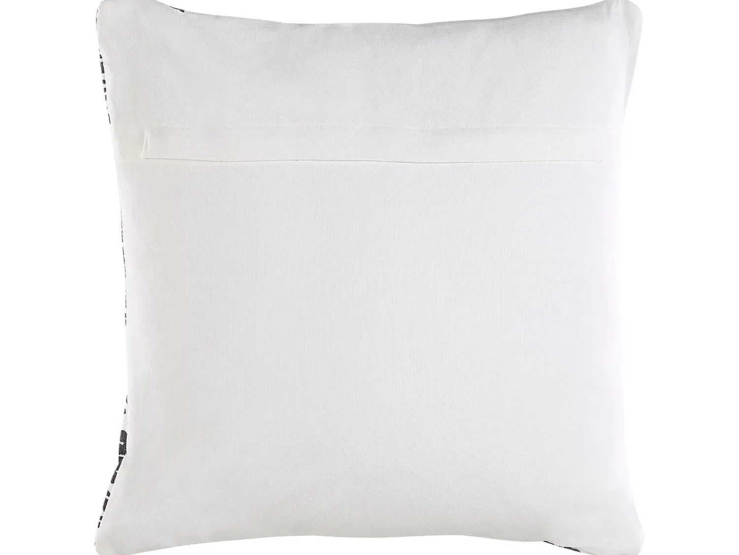 Discount Beliani Set di 2 cuscini HAZRO Cotone 45 x 45 cm Nero Trama geometrica Bianco Nero