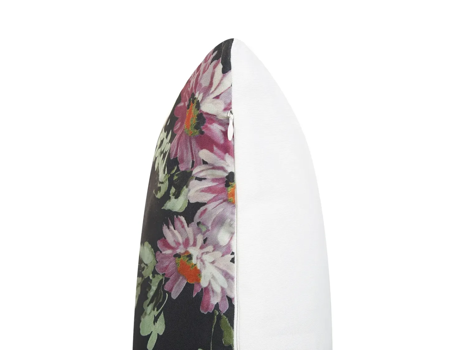 Online Beliani Set di 2 cuscini HEDERA 45 x 45 cm Nero Trama floreale Bianco Rosa Verde Nero
