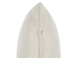 Best Beliani Set di 2 cuscini HELIOTROPE Tinta unita Bianco