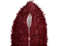Discount Beliani Set di 2 cuscini HELLEBORE 45 x 45 cm scuro Tinta unita Rosso
