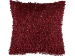 Discount Beliani Set di 2 cuscini HELLEBORE 45 x 45 cm scuro Tinta unita Rosso