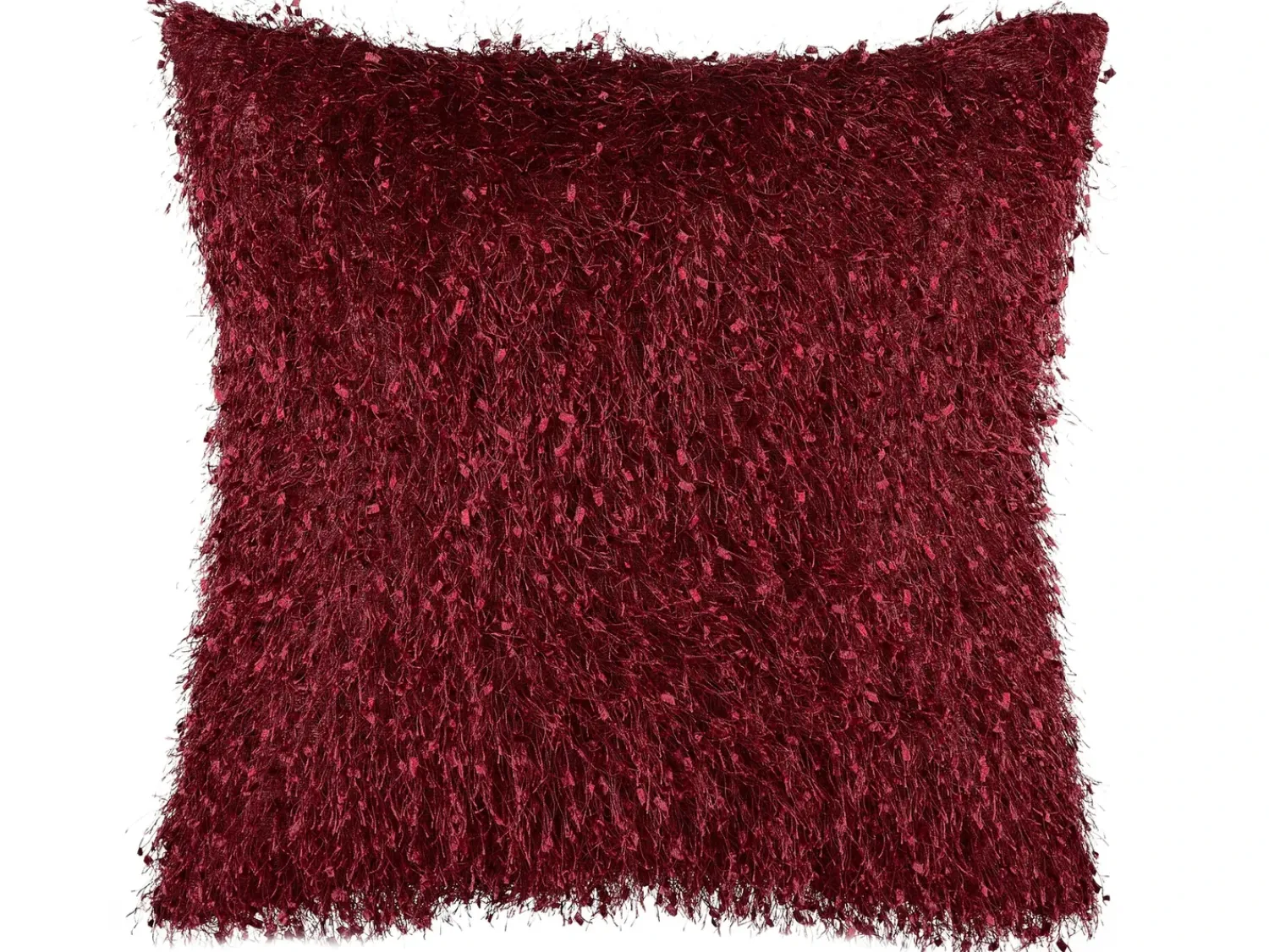 Discount Beliani Set di 2 cuscini HELLEBORE 45 x 45 cm scuro Tinta unita Rosso