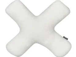 Hot Beliani Set di 2 cuscini HESPERIS Bouclé sporco Tinta unita Bianco