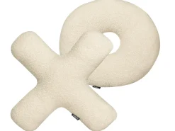 Clearance Beliani Set di 2 cuscini HESPERIS Bouclé Tinta unita Beige