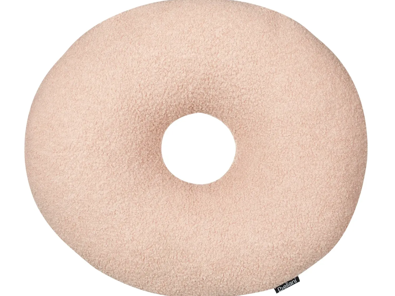 Outlet Beliani Set di 2 cuscini HESPERIS Bouclé pastello Tinta unita Rosa