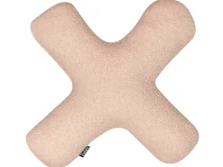 Outlet Beliani Set di 2 cuscini HESPERIS Bouclé pastello Tinta unita Rosa