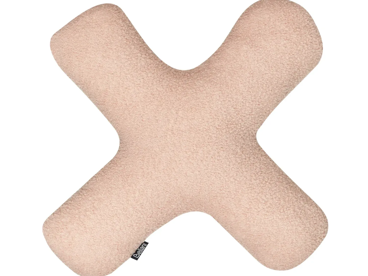 Outlet Beliani Set di 2 cuscini HESPERIS Bouclé pastello Tinta unita Rosa