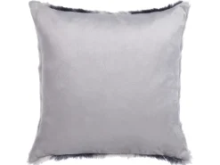 Sale Beliani Set di 2 cuscini HORDEUM Finta pelliccia 45 x 45 cm Grigio A strisce Marrone